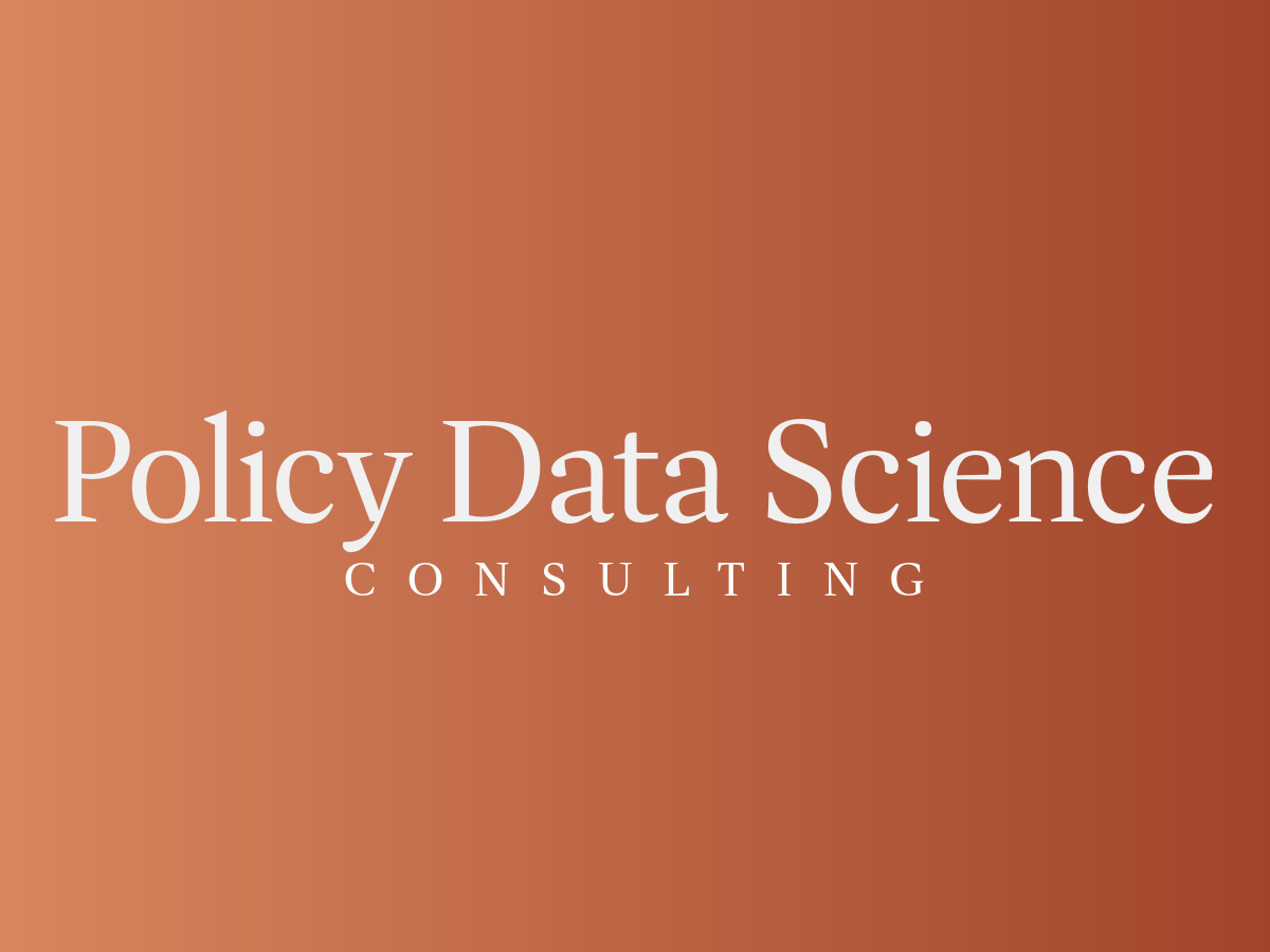 Policy Data Science Consulting